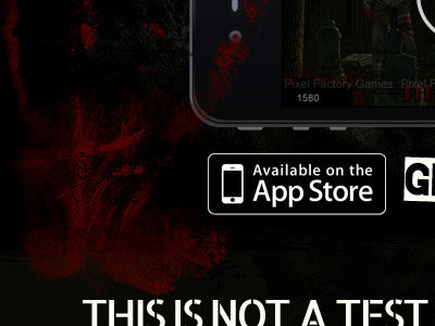Bloody Handprint allerta app black game green iphone red website zombies