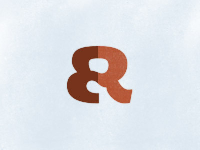 Logo Treatment brown logo logotype megalopolis personal logo red red orange typography