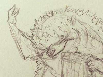 Feelin' Good! brynn hedgehog metheney pencil sketch sketchbook