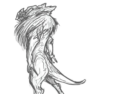 Lonely art brynn concept creature design drawing metheney