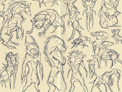 More doodlies art brynn concept creature design doodle drawing metheney sketch sketchbook