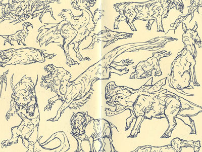 Sketchies art brynn concept creature design doodle drawing metheney sketch sketchbook