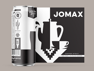 Jomax Can Art beer label branding design can art illustration package design vector