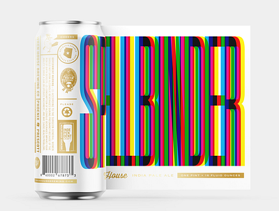 Spellbinder Can Art beer label branding design can art cmyk design illustration package design vector