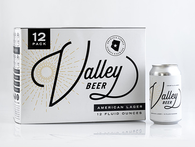 Wren House Brewing Co. Valley Beer Packaging beer label branding design can art custom design illustration package design vector