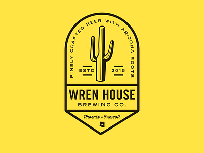 Wren House Brewing Co Badges badge beer label branding design design illustration logo merch vector