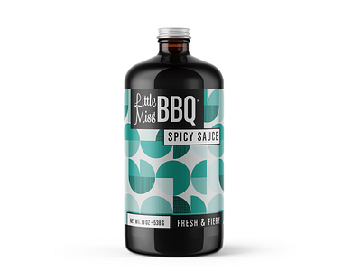 Little Miss BBQ Sauce Packaging branding branding design design illustration logo package design vector