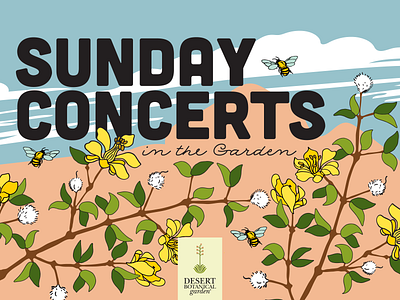 Sunday Concerts Branding Concept branding design design illustration vector