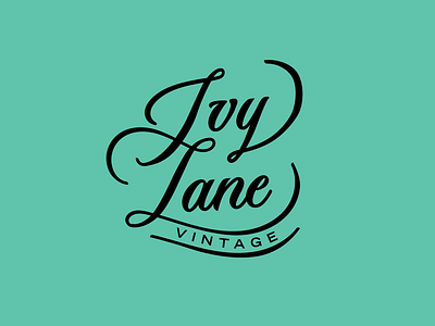Ivy Lane Vintage branding branding design design illustration logo vector