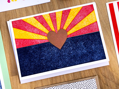 Arizona Love Letterpress Cards design illustration letterpress stationery
