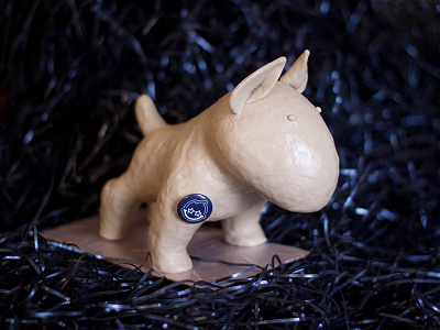 Plasticine Bull Terrier bull terrier bullterrier clay modelling plasticine sculpture toy