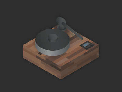 Low Poly: Pro-ject Xtension 10 Revolution illustration low poly record player turntable vector vinyl