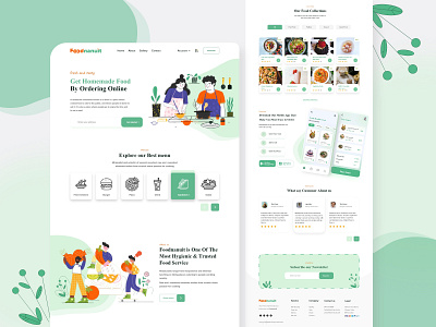 Food Ordering landing page design