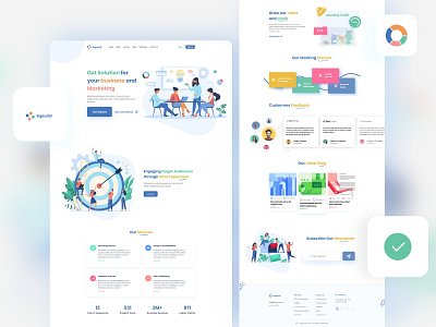 Digital marketing agency landing page design