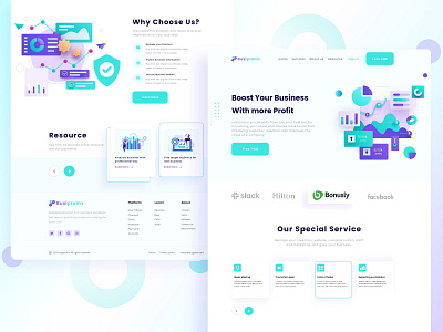 Business Management Landing page Design