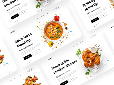 Food Store Web Header UI