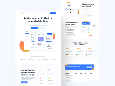 Saas landing page