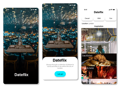 Dateflix App UI Concept