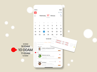 Calendar UI app calendar calendar ui design ui uidesign uiux