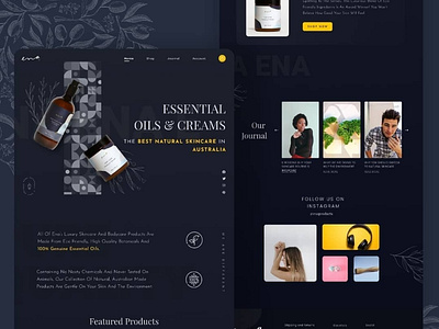 Beauty products landing page beauty branding design graphic design simplistic ui ux