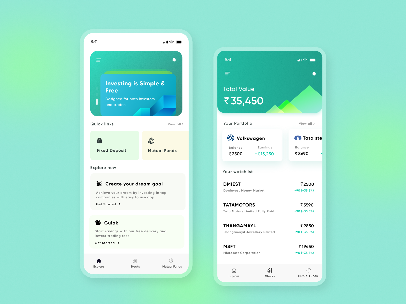 Banking Homescreen by Harshath Gm on Dribbble