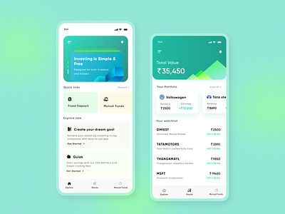 Banking Homescreen app ui branding designer graphic design ui ux