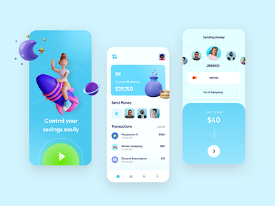 Manage your money app ui branding designer graphic design ui ux