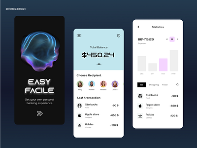 Banking app app ui banking app branding designer futuristic graphic design ui ux