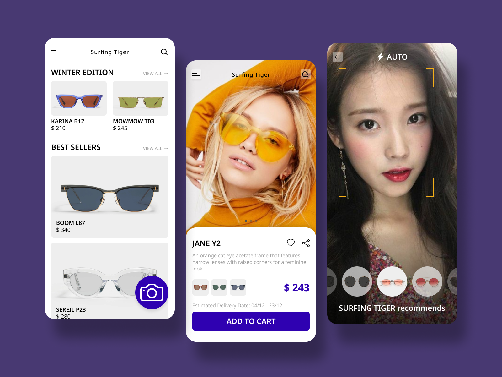 Sunglass app by MJ on Dribbble