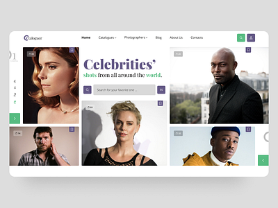 Celebrities Magazine Siteweb UI/UX Concept