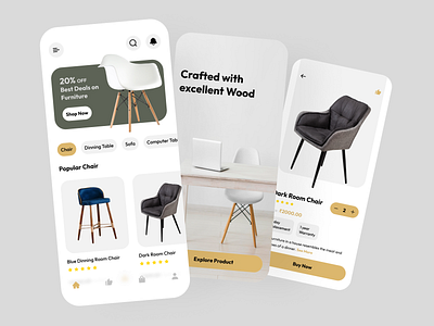 Furniture app design images mobile app ui uiux design ux
