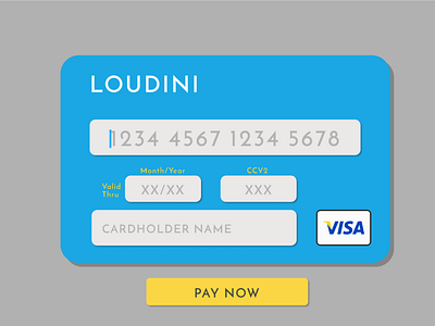 DailyUI 002 Credit Card Form