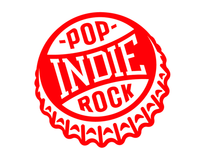 Indie Pop Rock band bottlecap indie music pop red rock