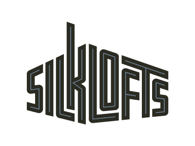 Silklofts condo loft logo real estate typography urban