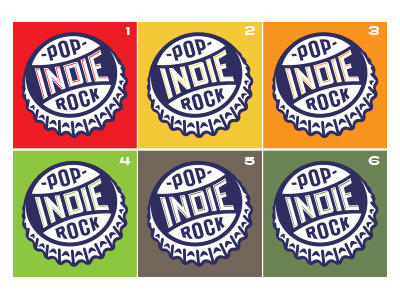 Pop Rock Tee bottlecap indie logo pop rock shirt tee