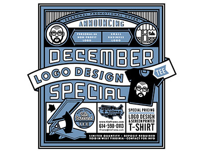 December Logo Special december design icon logo non profit promo small business special t shirt