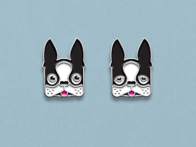 Lapel Pin Mockups boston terrier dog dogs lapel pin lapel pins