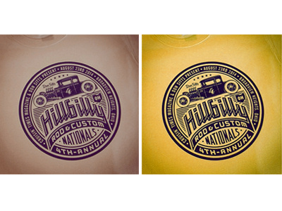 Hillbilly Nationals T-shirts badge car coupe ford hillbilly hot rod illustration logo ohio silkscreen t shirt tee