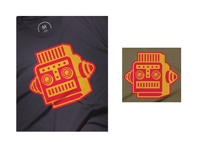 Mr. Roboto icon logo robot t-shirt tee