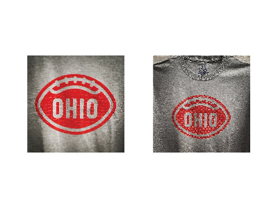 OHIO TEE football lettering logo ohio t-shirt tee type