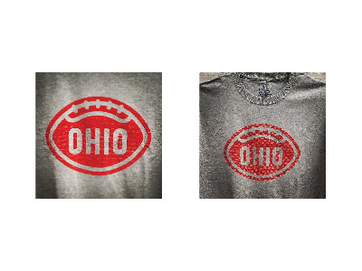 OHIO TEE football lettering logo ohio t shirt tee type