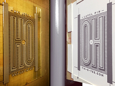 Letterpress Lapel Pin Card design lapel pin lettering letterpress ohio packaging type typography