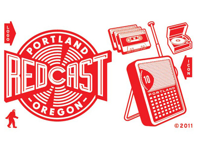 Redcast band bigfoot indie music old school oregon portland radio transistor