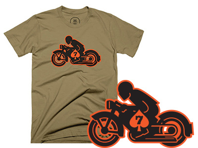 Cafe Racer apparel badge bike cafe lettering logo motorcycle racer screenprint screenprinting t-shirt tee