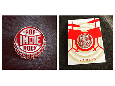 And it comes in a PIN! bottlecap indie lapelpin music pin pop rock