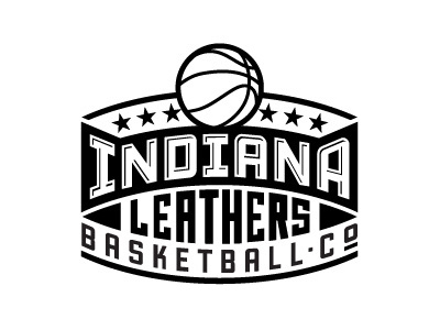 Leathers basketball icon indiana leather leathers logo
