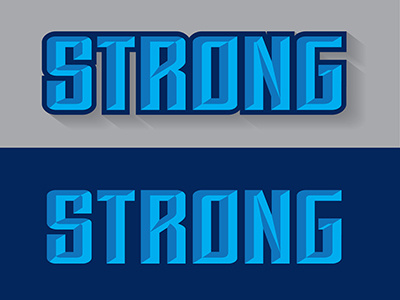 Strong custom design lettering logo t shirt typography