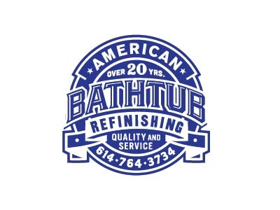 American Bathtub Refinishing american banner bathtub lettering logo remodeling