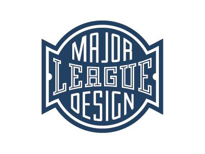 Major League Design baseball custom design lettering major league typography