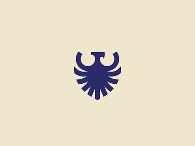 Eagle animal badge branding coat of arms elegant geometry heraldry icon line logo luxury mark minimalist modern shield symbol wings